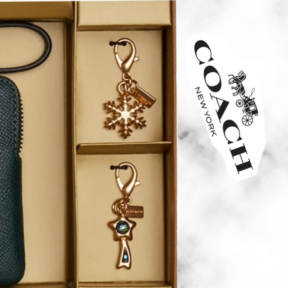 Coach Boxed Wristlet With Charms - Picture 2 of 3